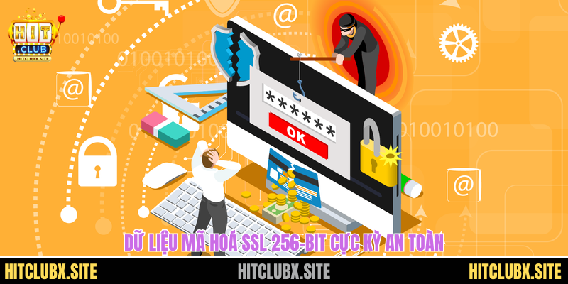 Dữ liệu mã hoá SSL 256-bit cực kỳ an toàn
